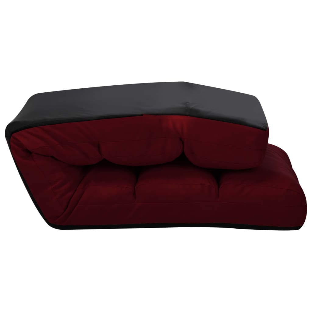 8720286104101_g_en_hd_5 vidaXL Folding Floor Chair Wine Red Faux Leather - Image 6