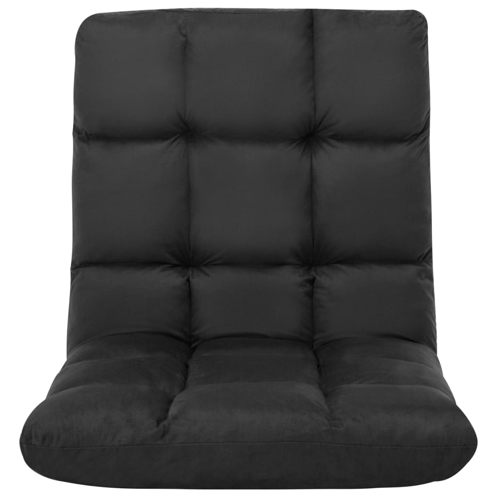 8720286104170_g_en_hd_2 vidaXL Folding Floor Chair Black Microfibre - Image 3