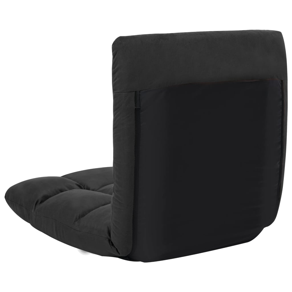 8720286104170_g_en_hd_4 vidaXL Folding Floor Chair Black Microfibre - Image 5