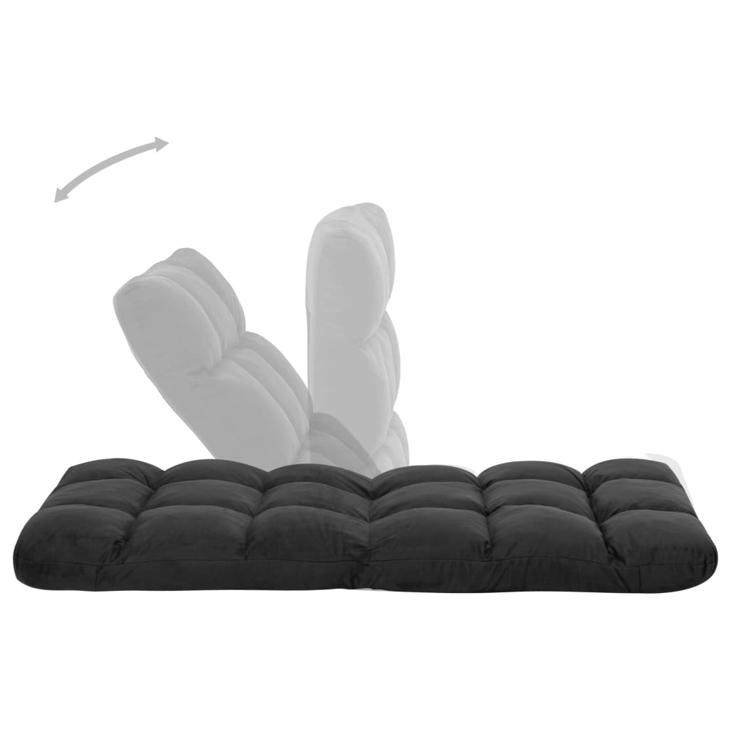 8720286104170_g_en_hd_5 vidaXL Folding Floor Chair Black Microfibre - Image 6
