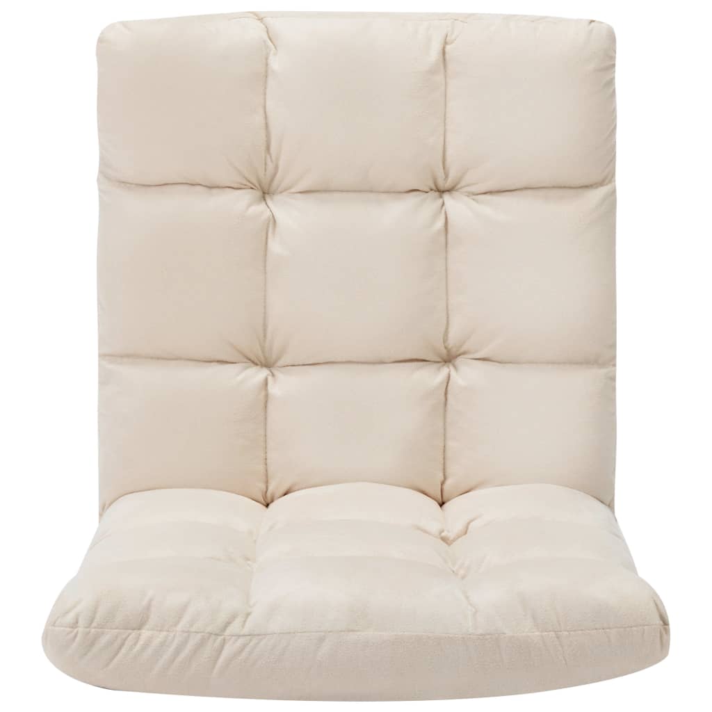 8720286104187_g_en_hd_2 vidaXL Folding Floor Chair Cream Microfibre - Image 3
