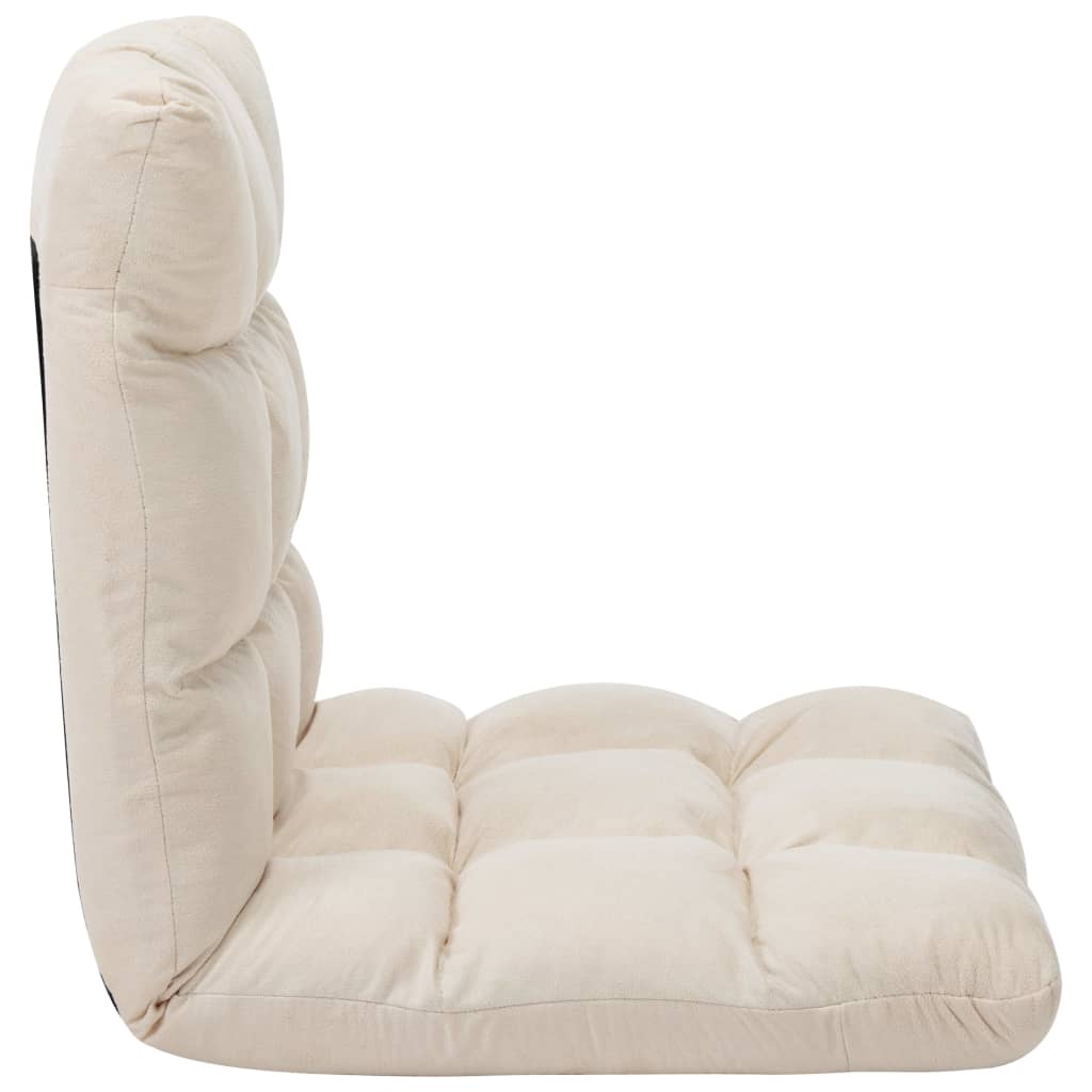 8720286104187_g_en_hd_3 vidaXL Folding Floor Chair Cream Microfibre - Image 4