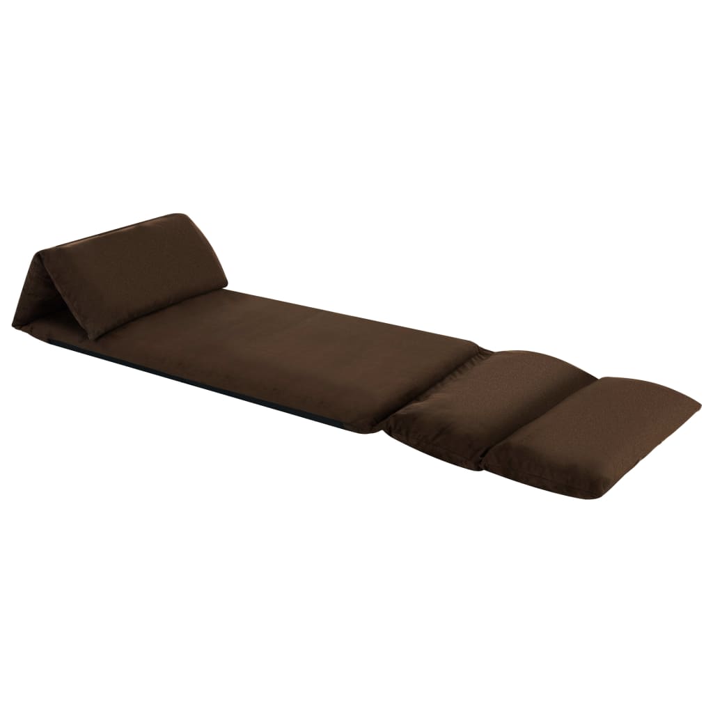 8720286104194_g_en_hd_1 vidaXL Folding Floor Chair Brown Microfibre - Image 2