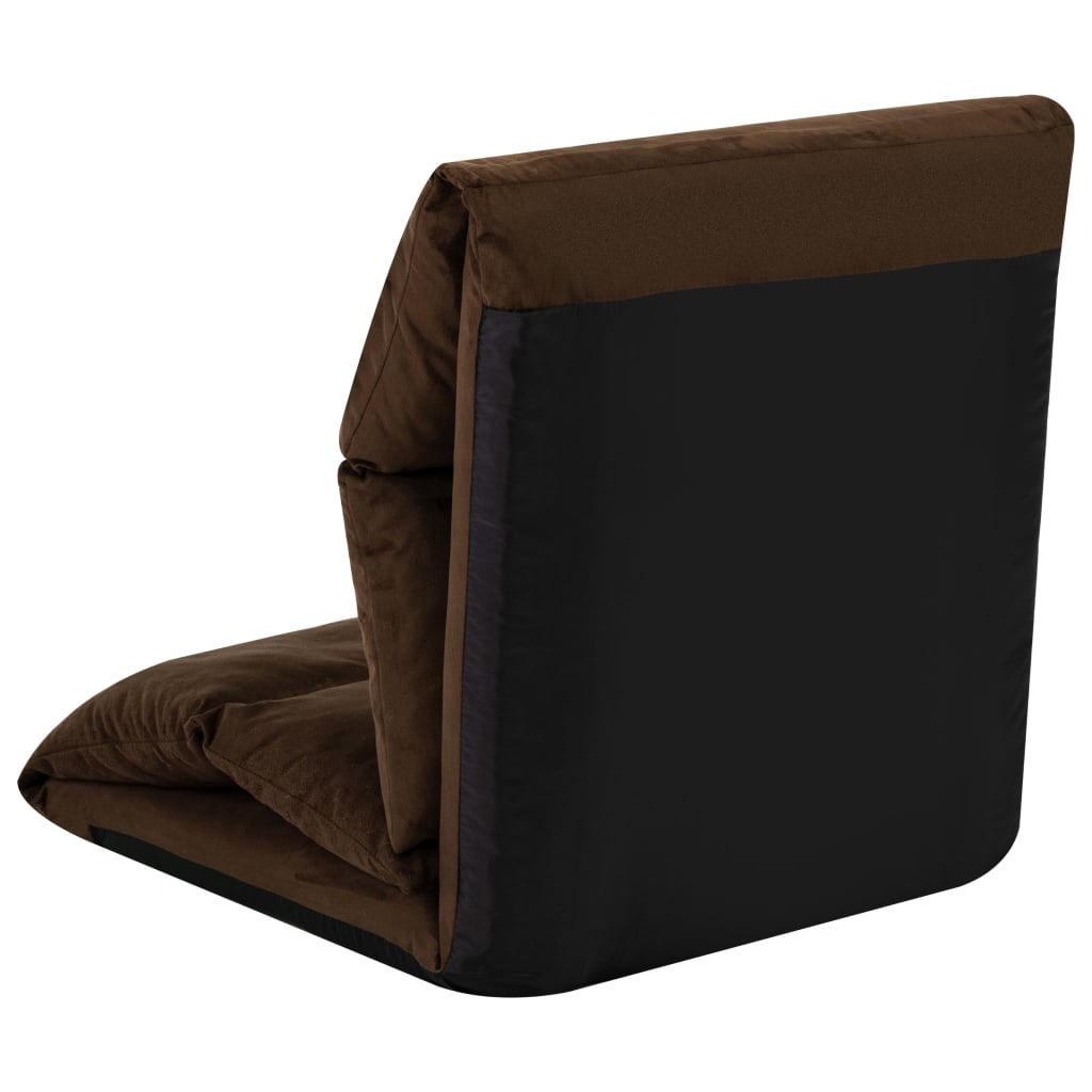8720286104194_g_en_hd_6 vidaXL Folding Floor Chair Brown Microfibre - Image 7