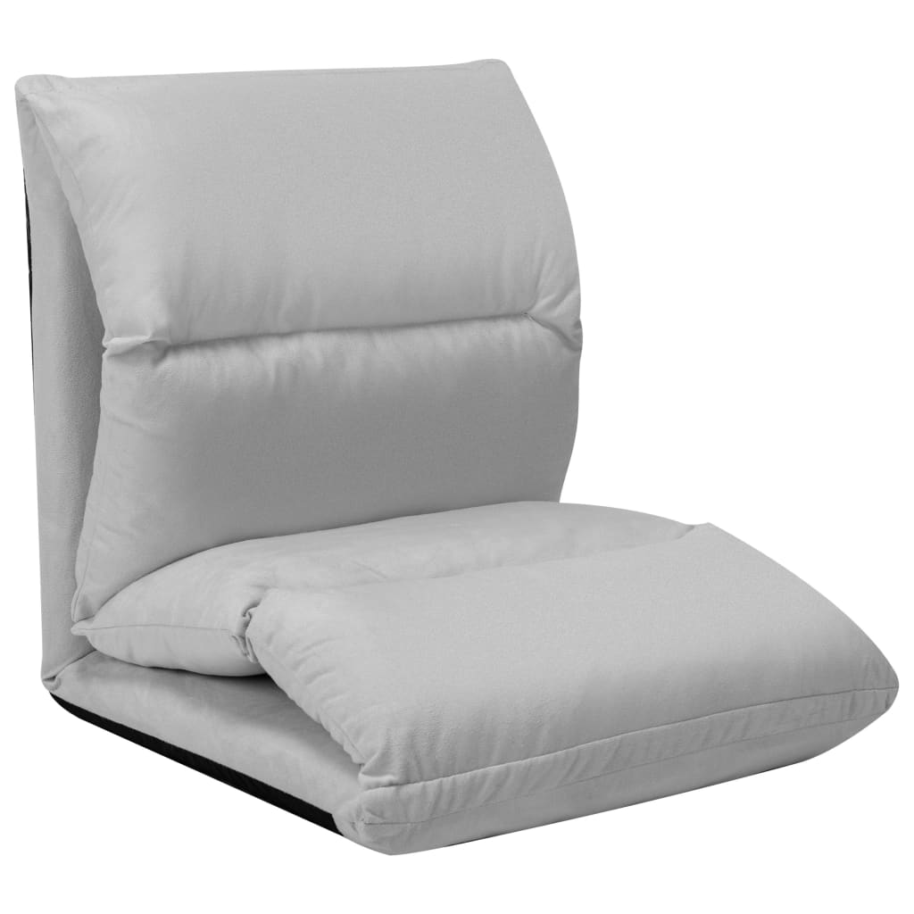 8720286104217_g_en_hd_3 vidaXL Folding Floor Chair Light Grey Microfibre - Image 4
