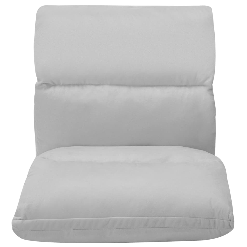 8720286104217_g_en_hd_4 vidaXL Folding Floor Chair Light Grey Microfibre - Image 5