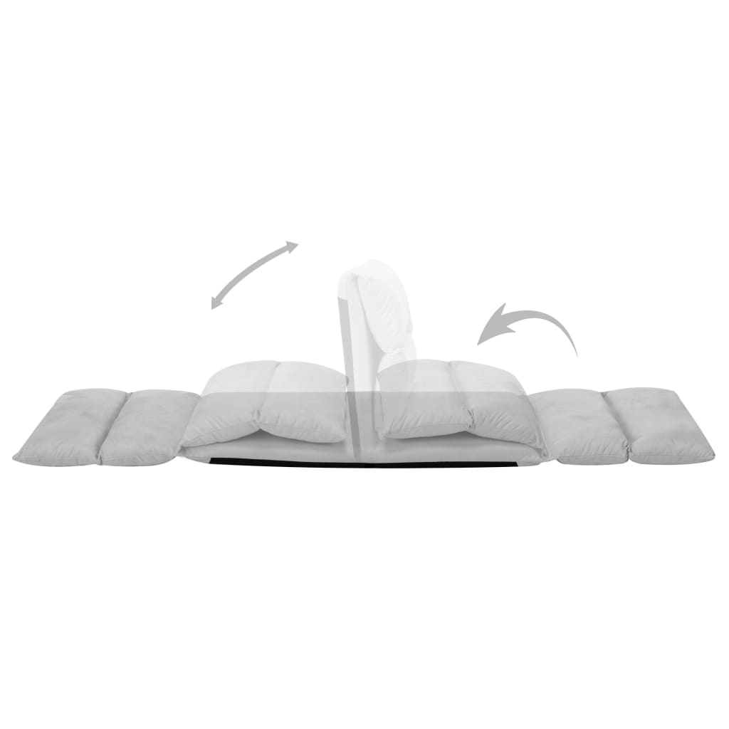 8720286104217_g_en_hd_7 vidaXL Folding Floor Chair Light Grey Microfibre - Image 8
