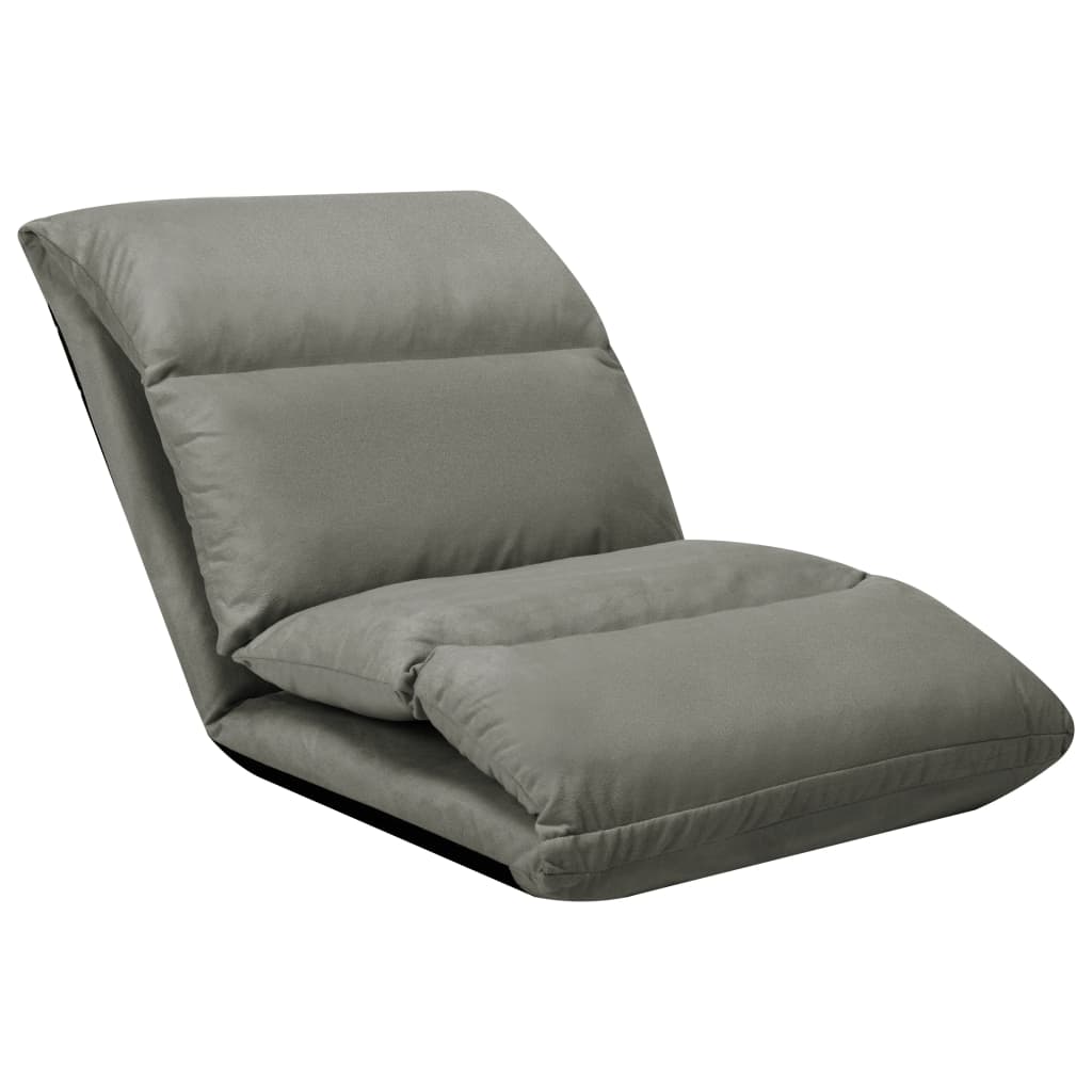 8720286104224_g_en_hd_2 vidaXL Folding Floor Chair Dark Grey Microfibre - Image 3