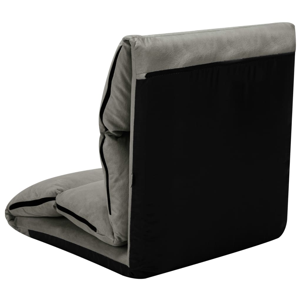 8720286104224_g_en_hd_6 vidaXL Folding Floor Chair Dark Grey Microfibre - Image 7