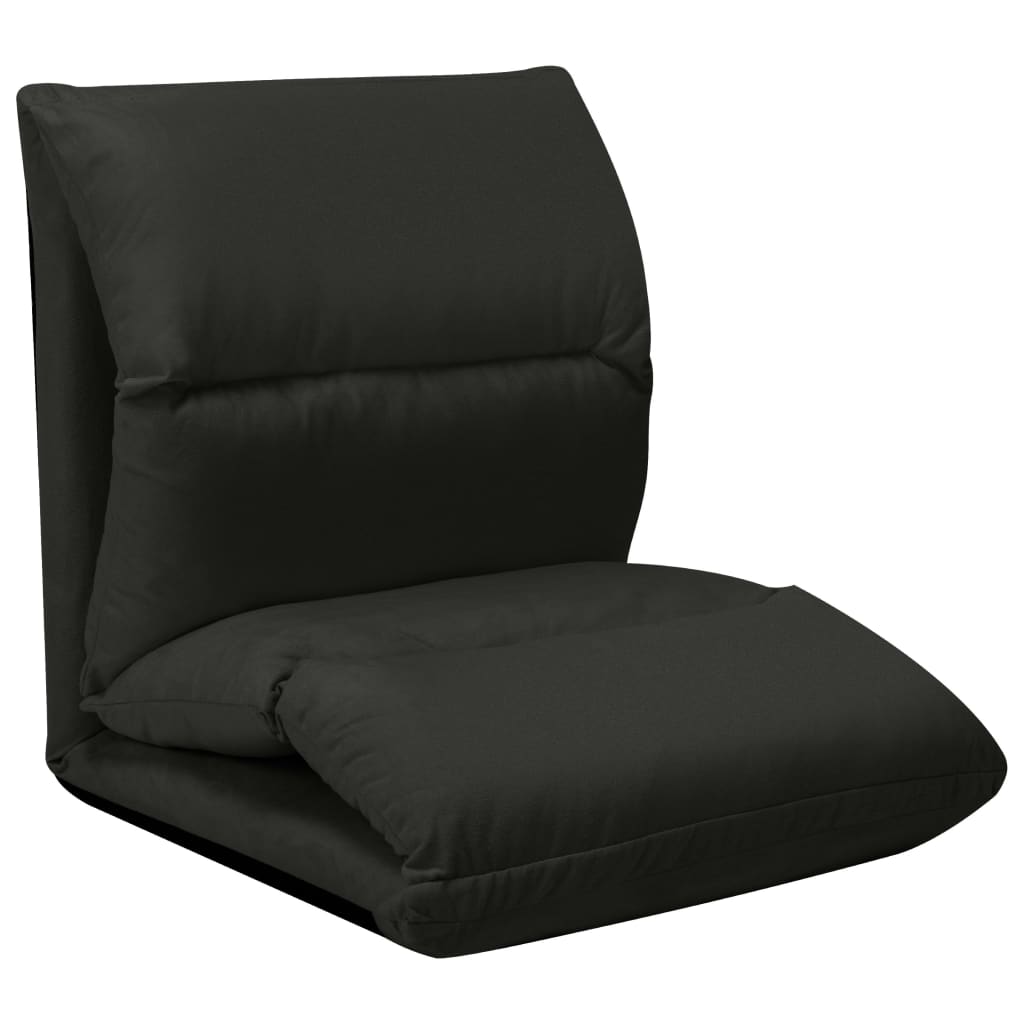 8720286104231_g_en_hd_4 vidaXL Folding Floor Chair Black Microfibre - Image 5