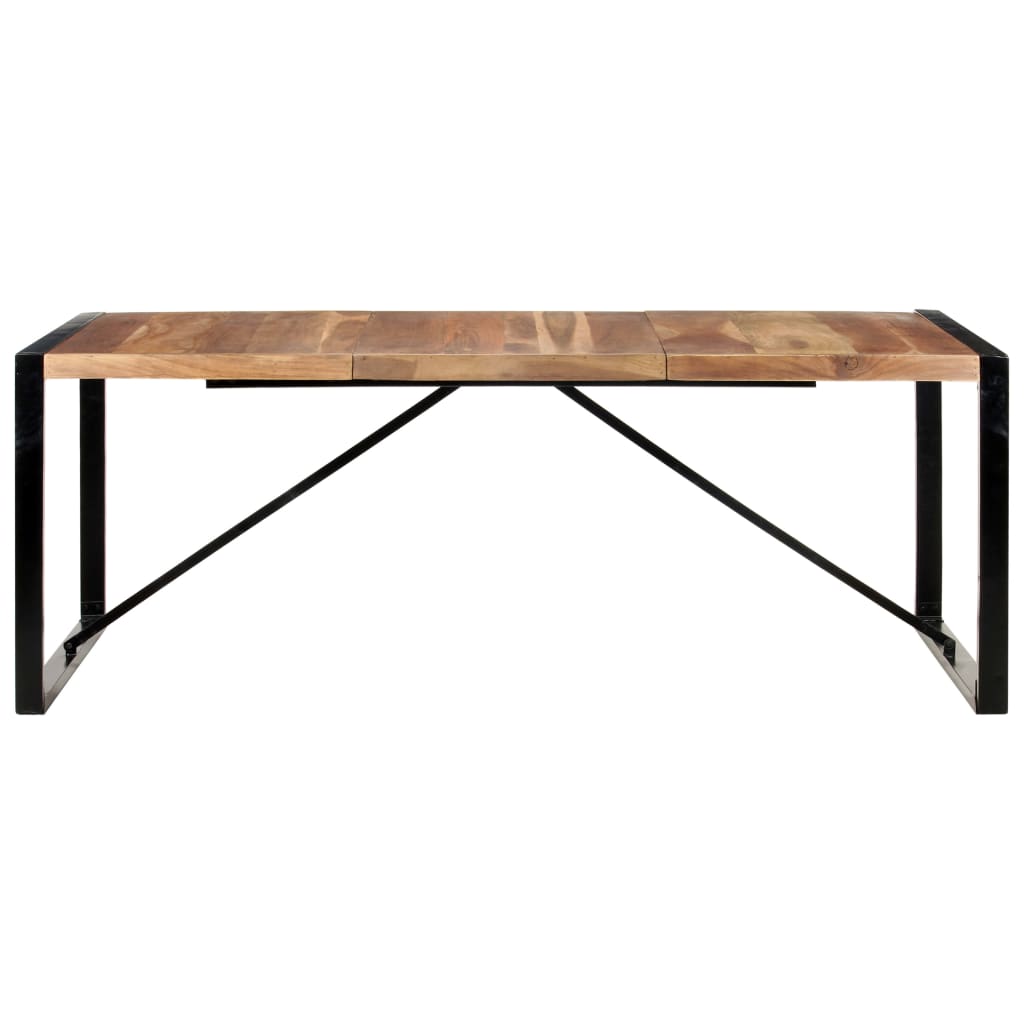 8720286104392_g_en_hd_1 vidaXL Dining Table 200x100x75 cm Solid Wood - Image 2