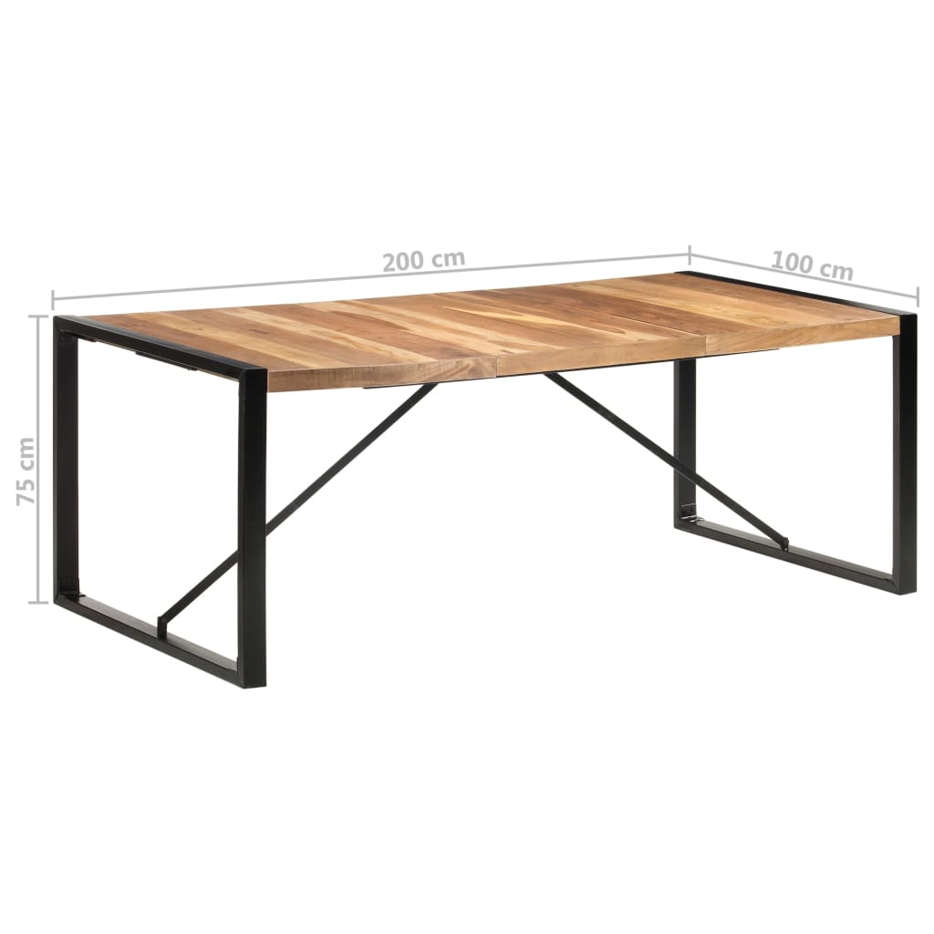 8720286104392_g_en_hd_5 vidaXL Dining Table 200x100x75 cm Solid Wood - Image 6