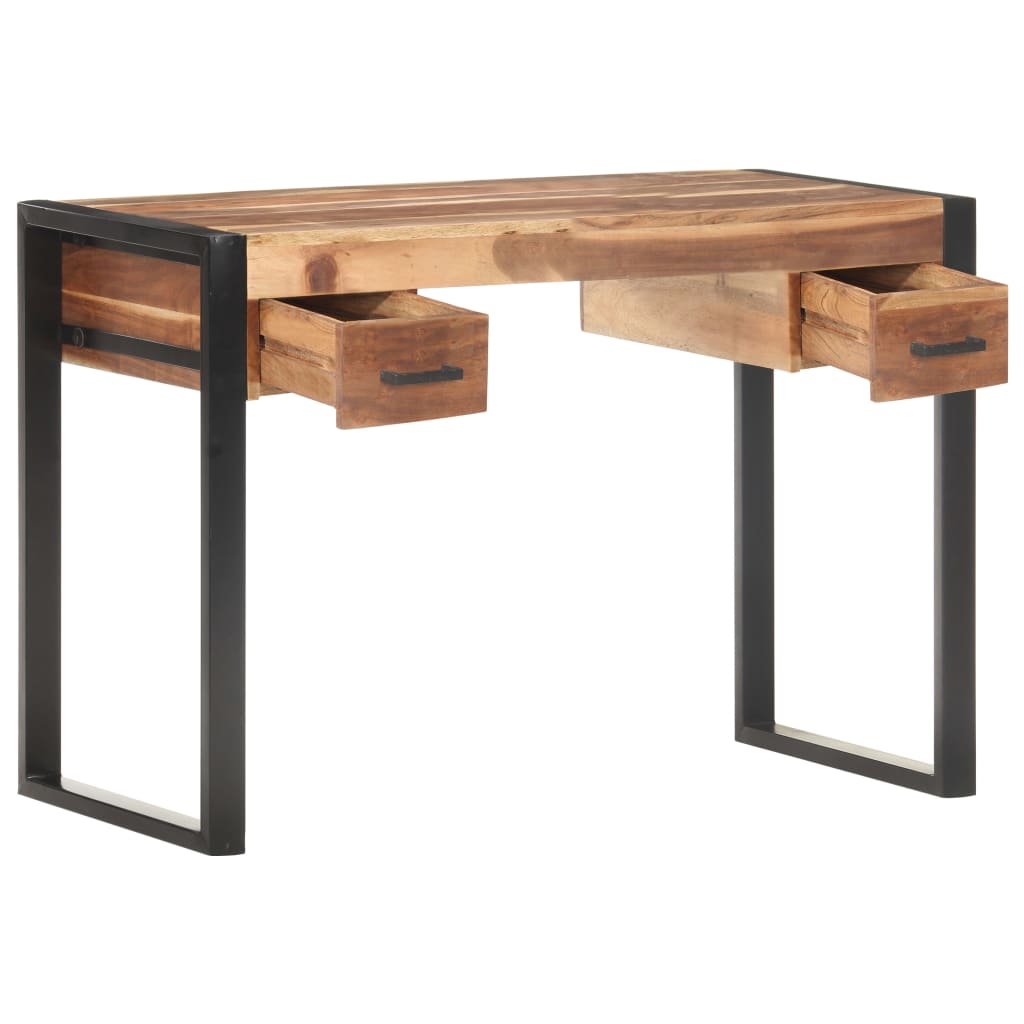 8720286104460_g_en_hd_1 vidaXL Desk 110x50x76 cm Solid Wood - Image 2