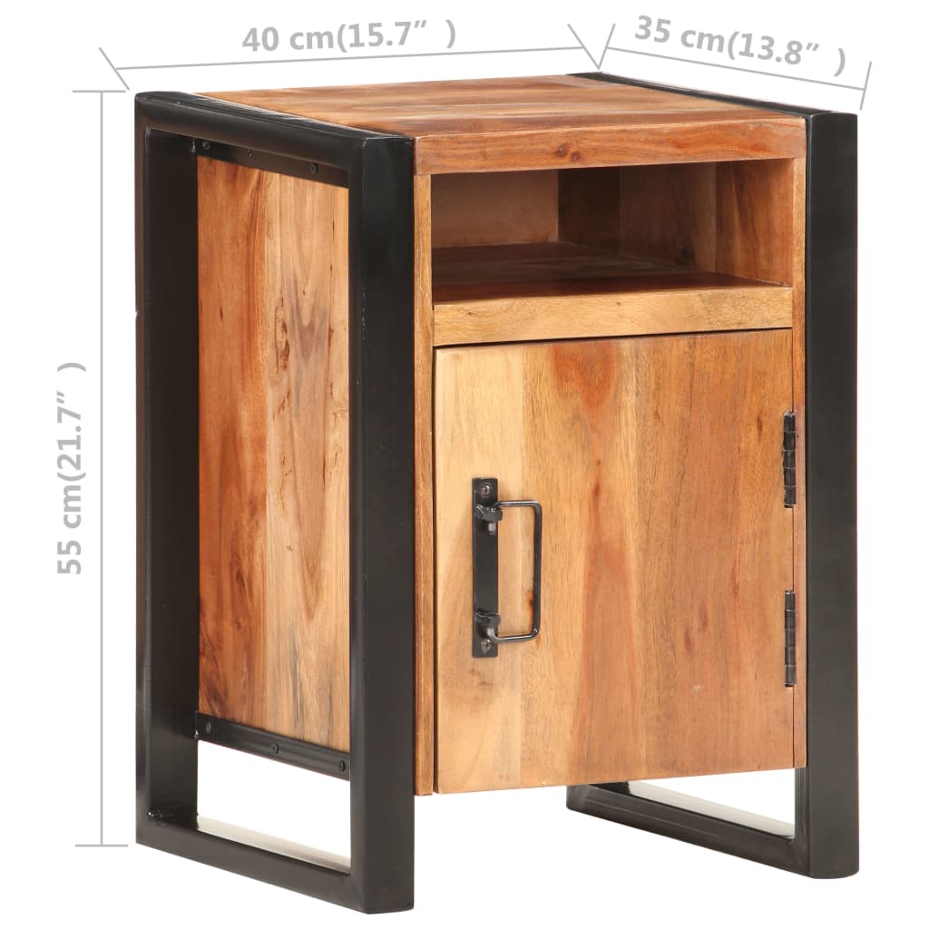 8720286104613_g_en_hd_4 vidaXL Bedside Cabinet 40x35x55cm Solid Acacia Wood - Image 6