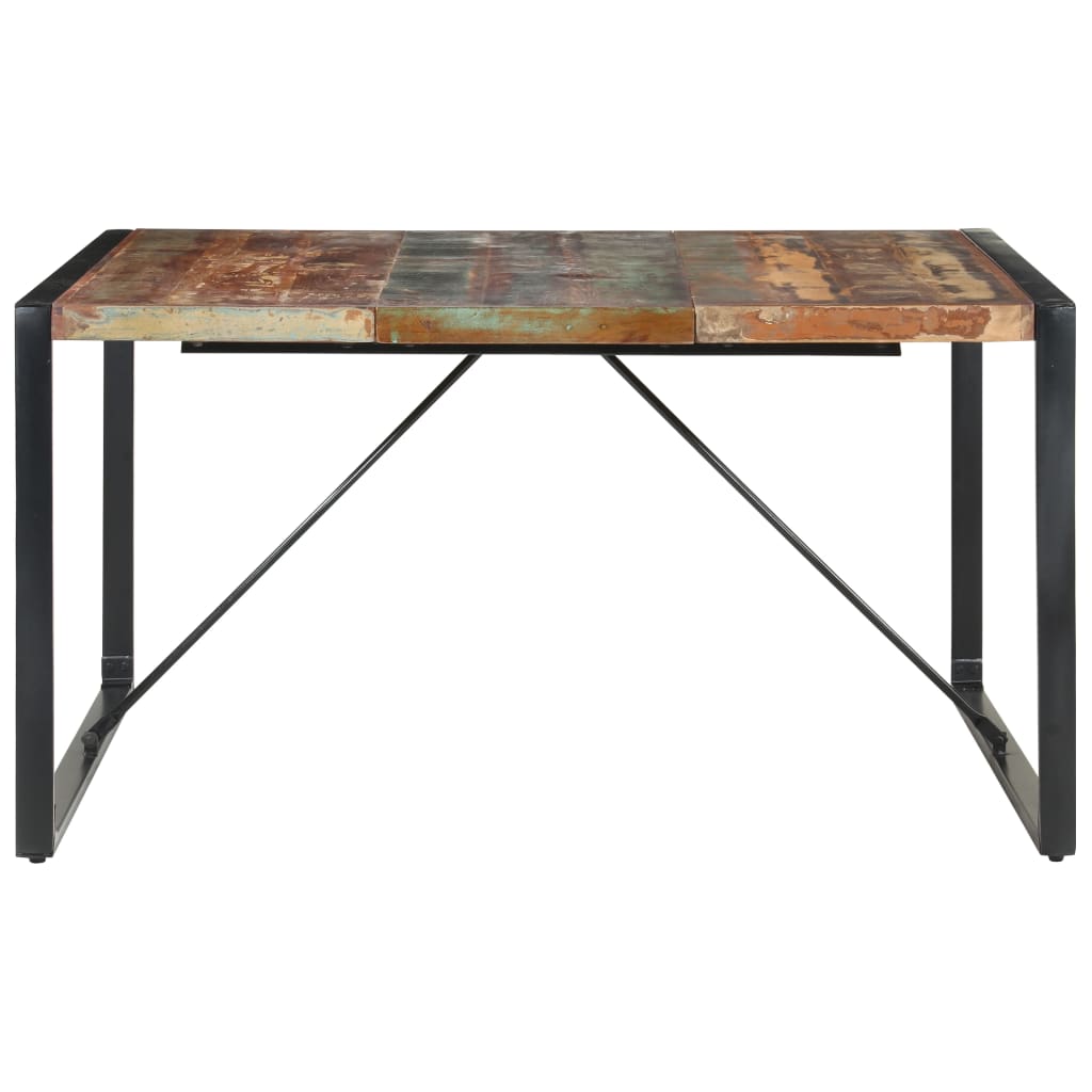 8720286104651_g_en_hd_1 vidaXL Dining Table 140x140x75 cm Solid Wood Reclaimed - Image 2