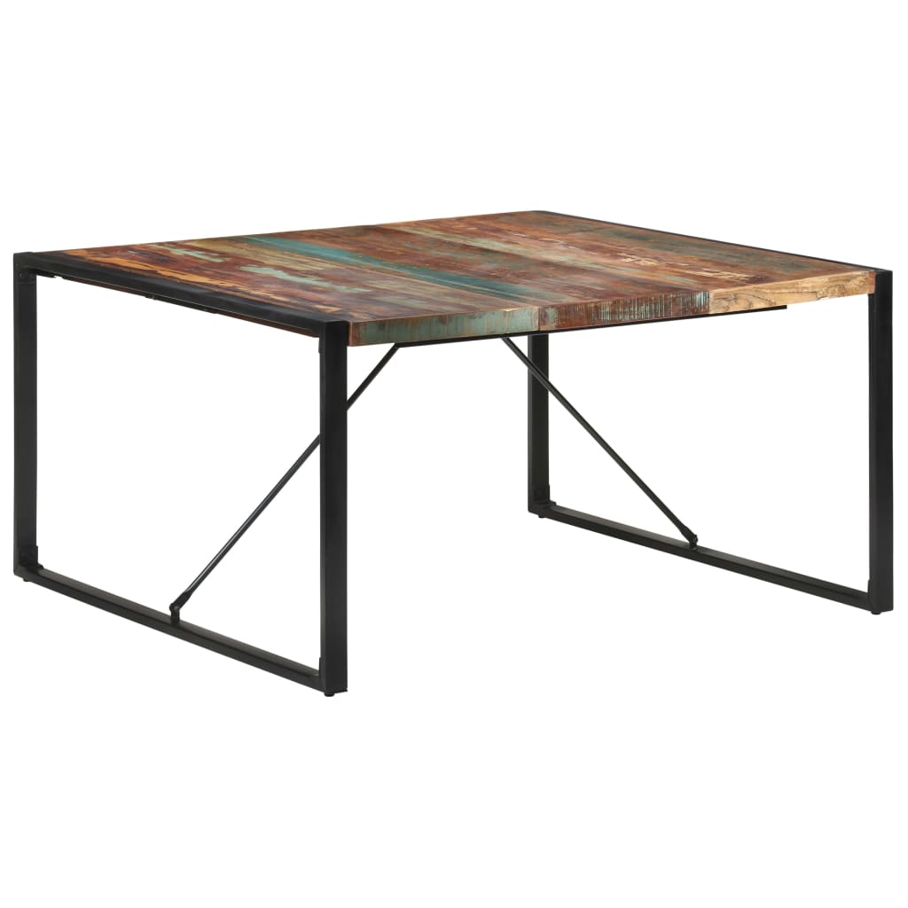 8720286104651_g_en_hd_6 vidaXL Dining Table 140x140x75 cm Solid Wood Reclaimed - Image 7