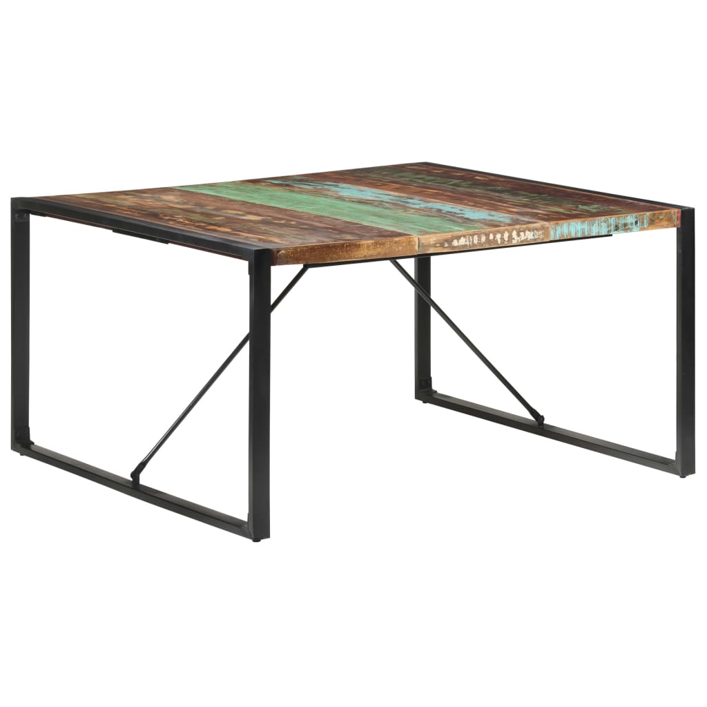 8720286104651_g_en_hd_8 vidaXL Dining Table 140x140x75 cm Solid Wood Reclaimed - Image 9
