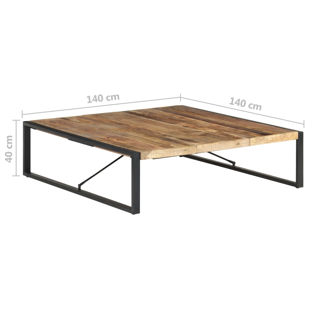8720286104682_g_en_hd_5 vidaXL Coffee Table 140x140x40 cm Solid Wood Mango - Image 6