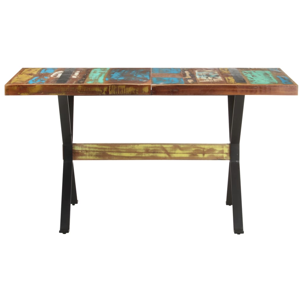 8720286104996_g_en_hd_1 vidaXL Dining Table 140x70x76 cm Solid Reclaimed Wood - Image 2