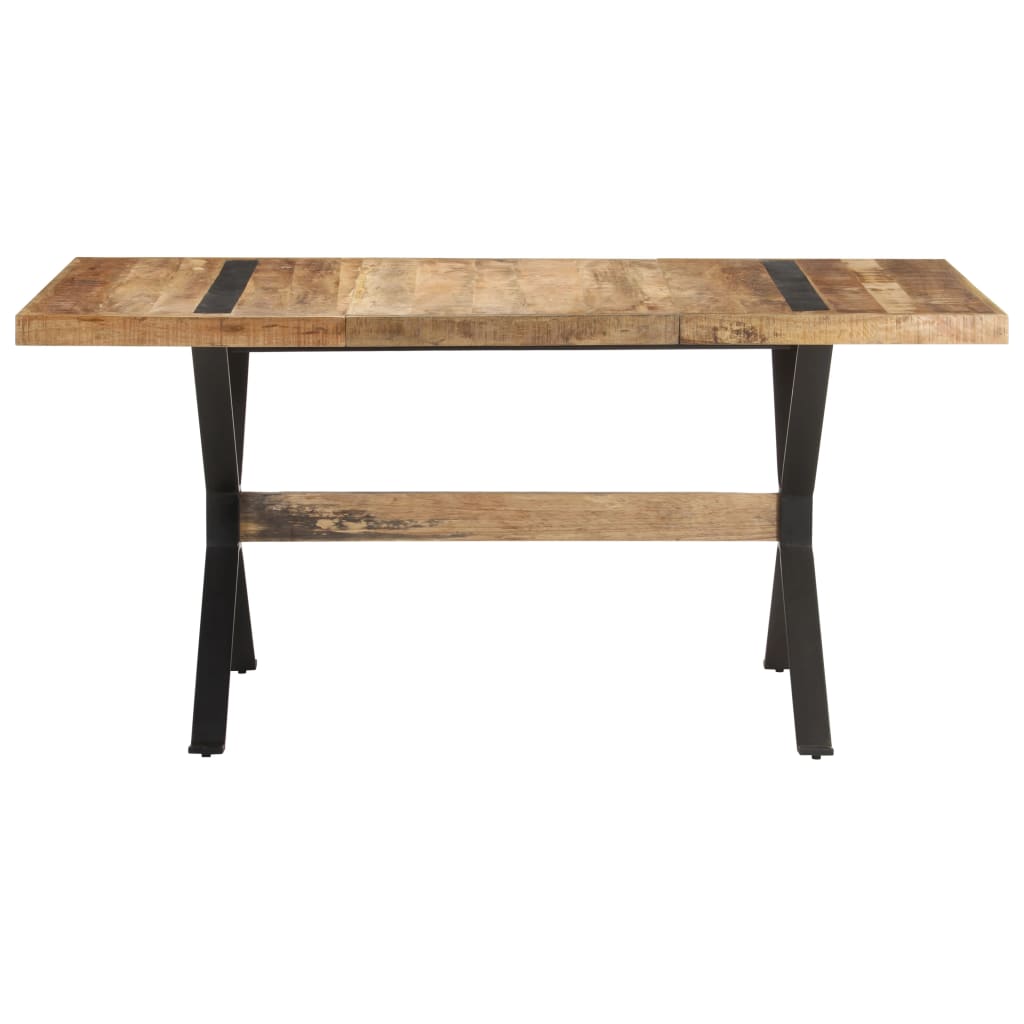 8720286105009_g_en_hd_1 vidaXL Dining Table 160x80x76 cm Rough Mango Wood - Image 2