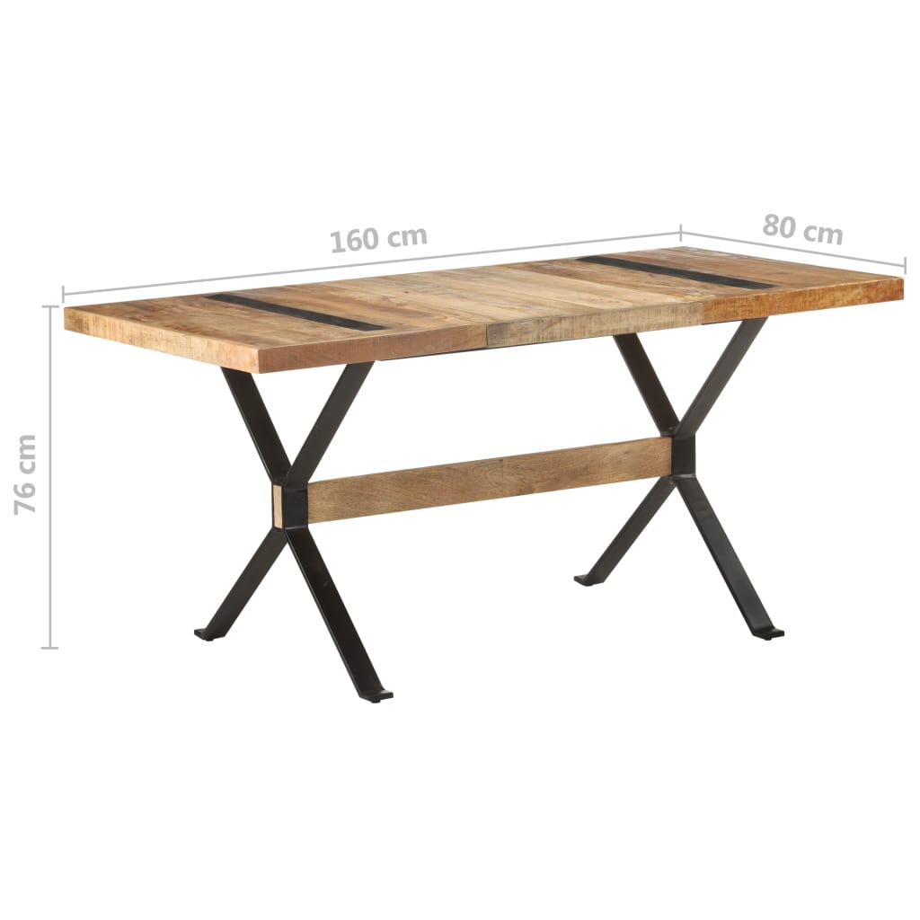 8720286105009_g_en_hd_6 vidaXL Dining Table 160x80x76 cm Rough Mango Wood - Image 7
