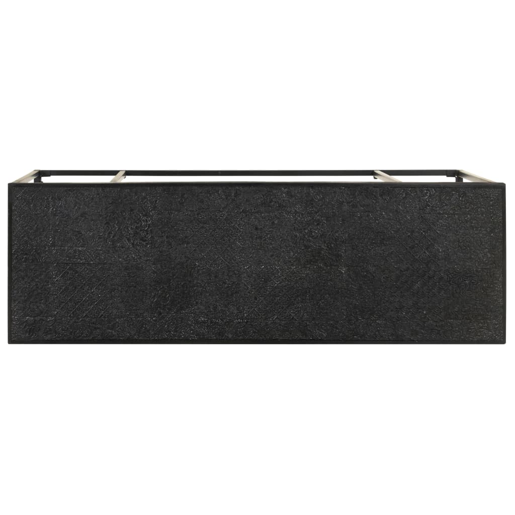 8720286105047_g_en_hd_2 vidaXL Console Table Black 110x35x76 cm Solid Acacia and Mango Wood - Image 4