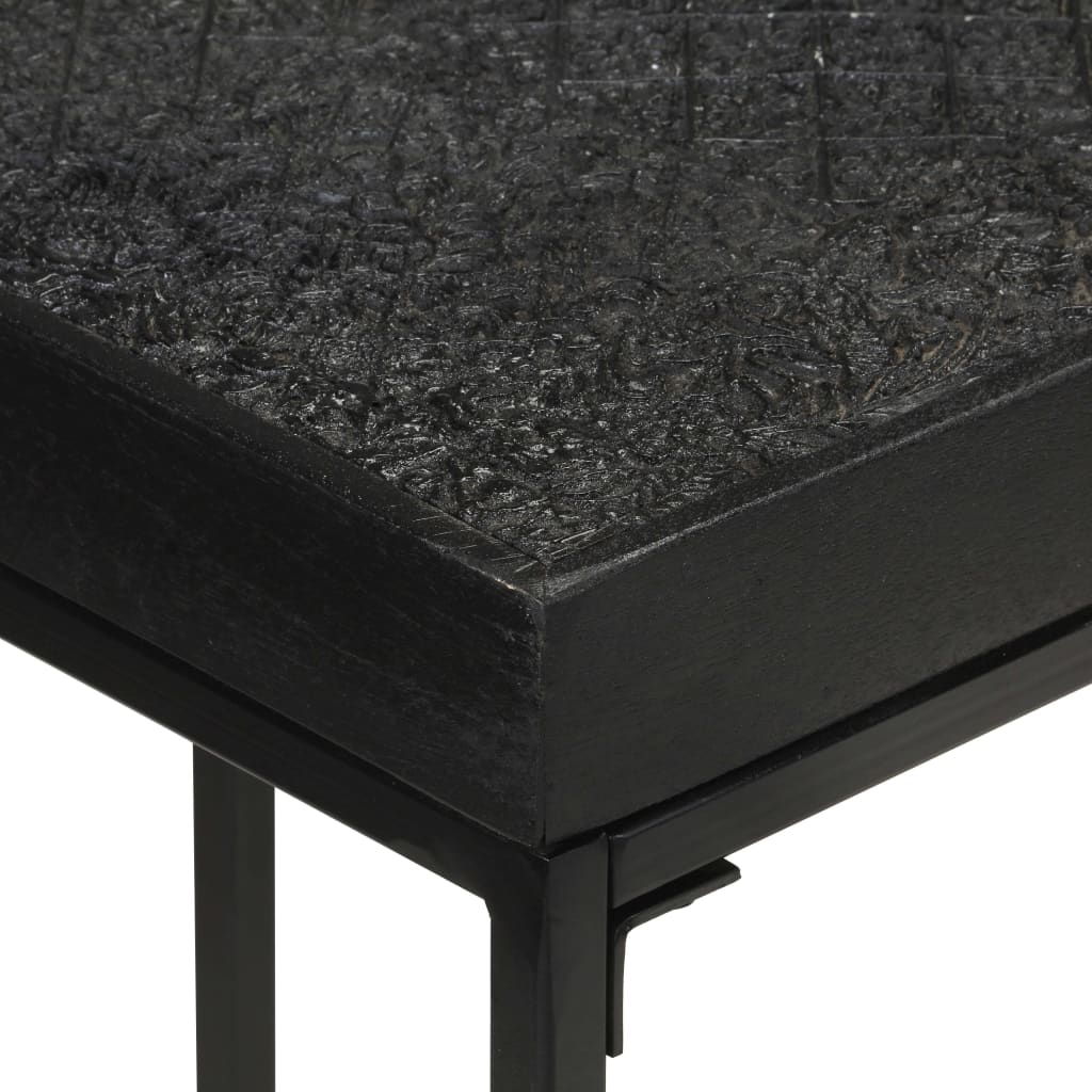 8720286105047_g_en_hd_3 vidaXL Console Table Black 110x35x76 cm Solid Acacia and Mango Wood - Image 5