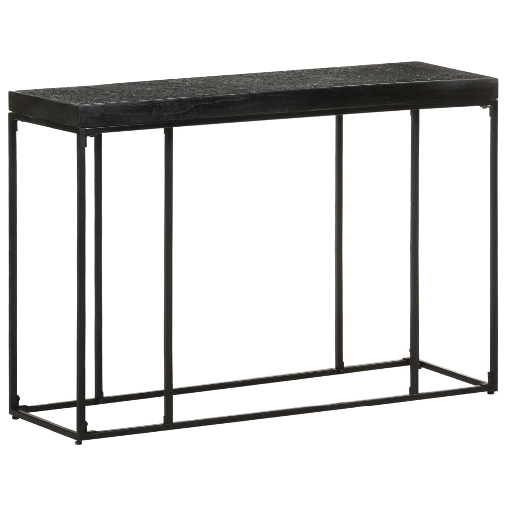 8720286105047_g_en_hd_8 vidaXL Console Table Black 110x35x76 cm Solid Acacia and Mango Wood - Image 10