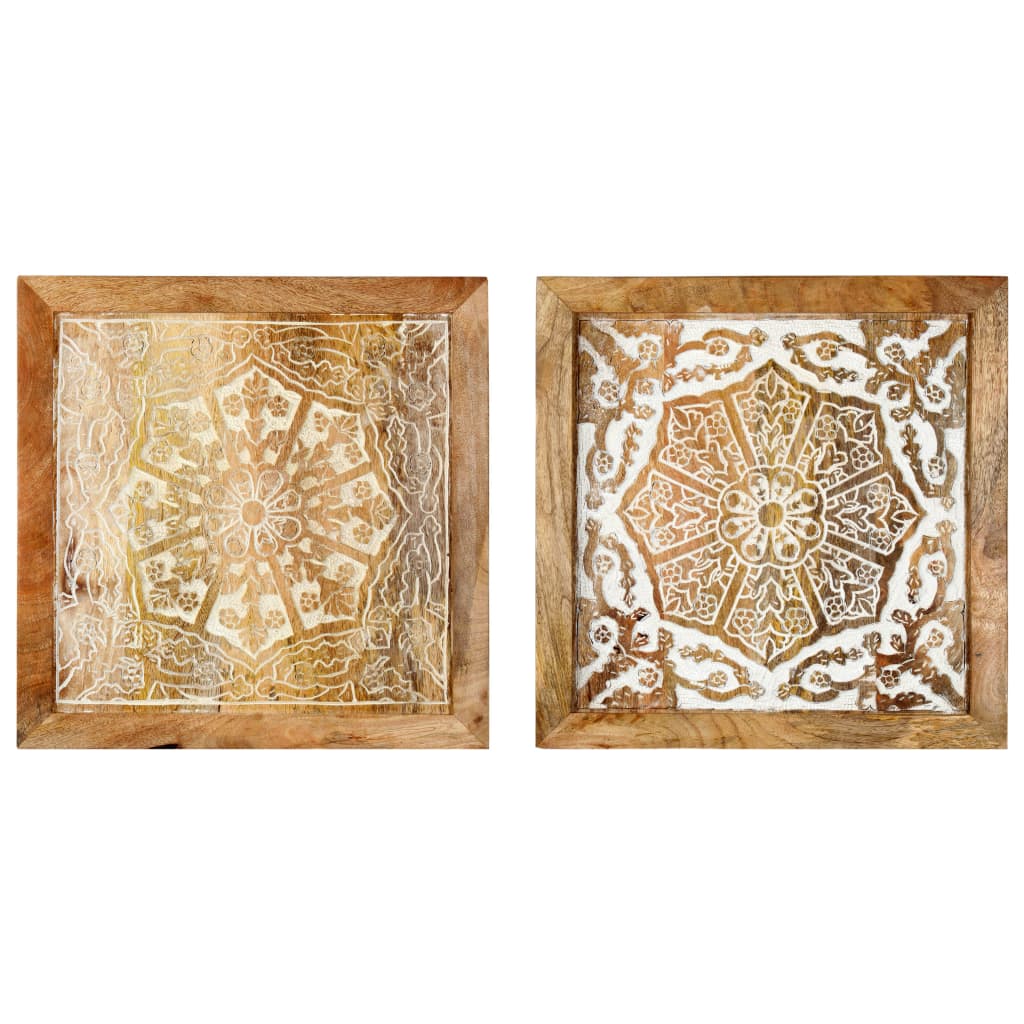 8720286105436_g_en_hd_1 vidaXL Hand-Carved Wall Panels 2 pcs Solid Mango Wood 40x40x1.5 cm - Image 2