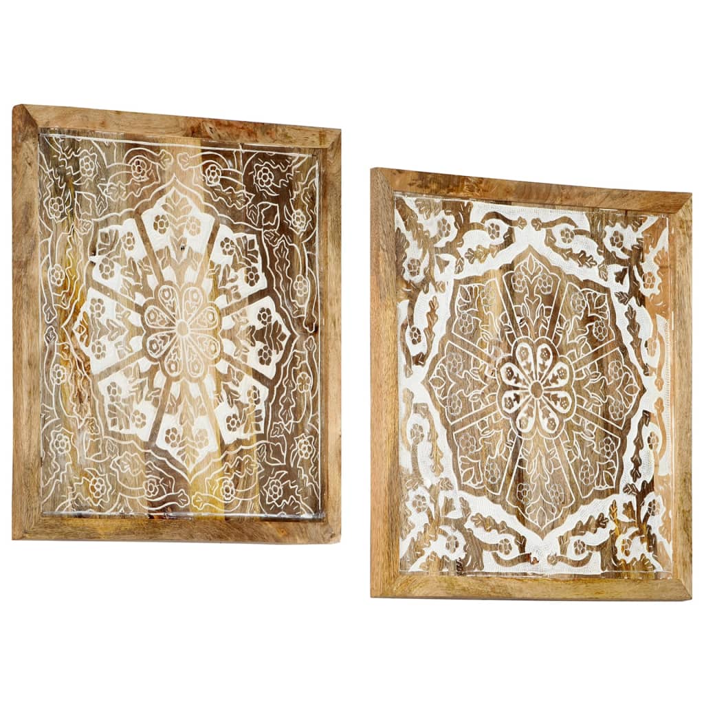 8720286105443_g_en_hd_10 vidaXL Hand-Carved Wall Panels 2 pcs Solid Mango Wood 60x60x2.5 cm - Image 11