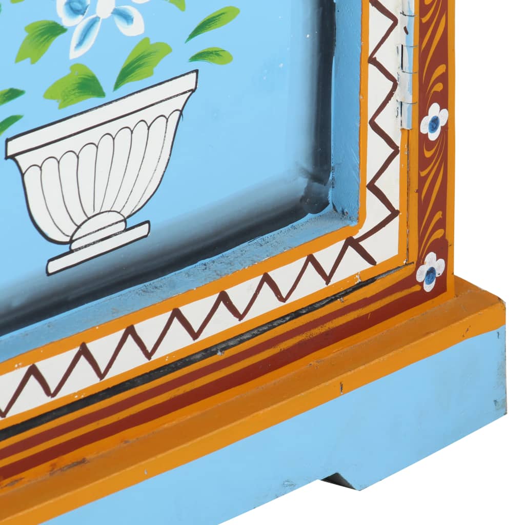 8720286105535_g_en_hd_7 vidaXL Hand Painted Sideboard 120x35x76 cm Solid Mango Wood - Image 9