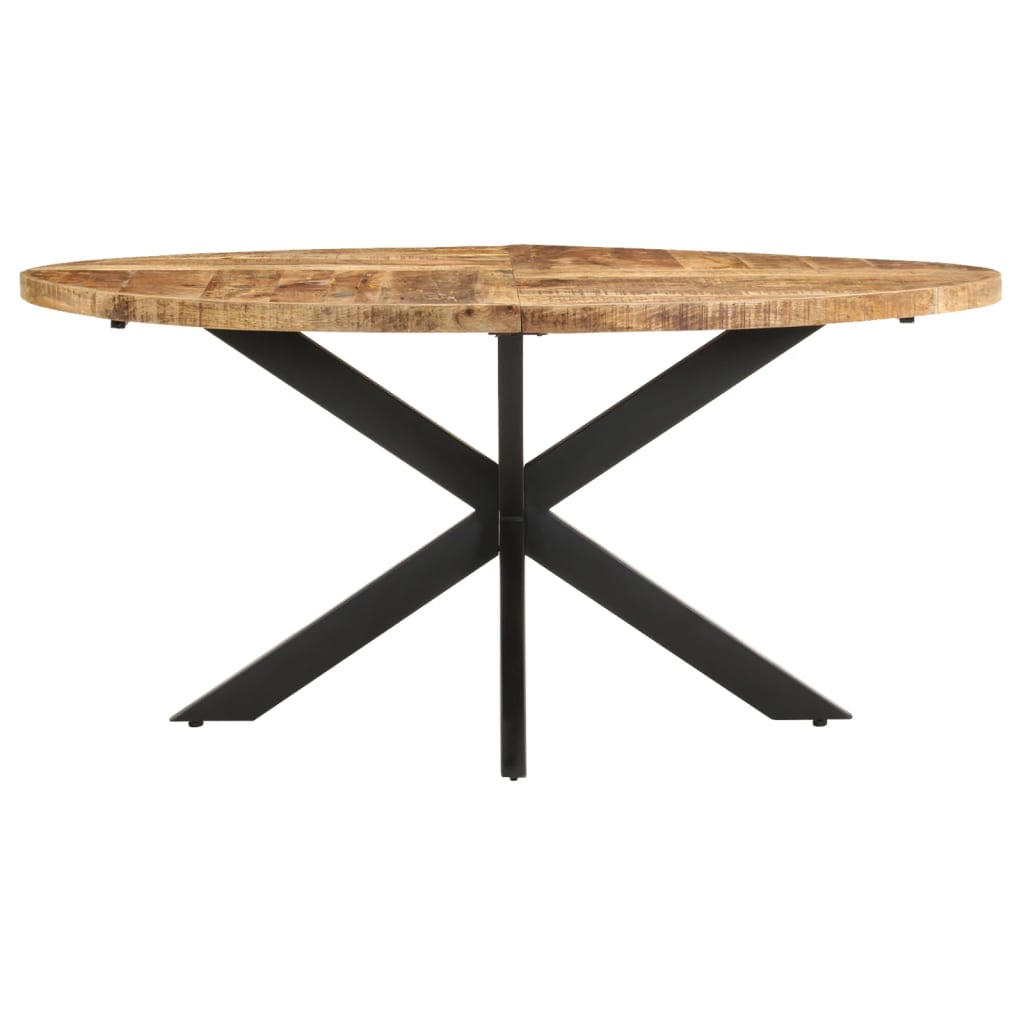 8720286105641_g_en_hd_1 vidaXL Dining Table 160x90x75 cm Rough Mango Wood - Image 2