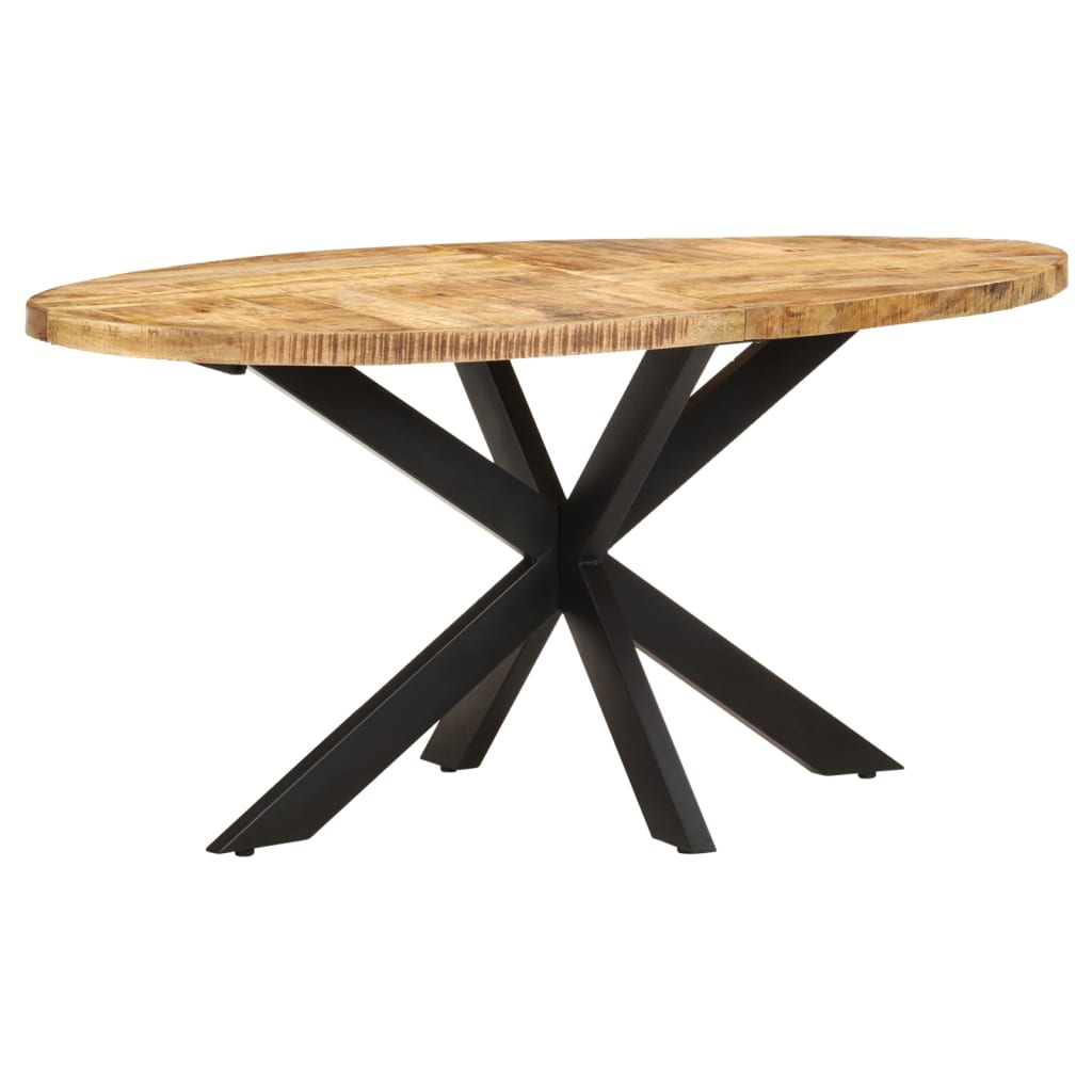 8720286105641_g_en_hd_5 vidaXL Dining Table 160x90x75 cm Rough Mango Wood - Image 6