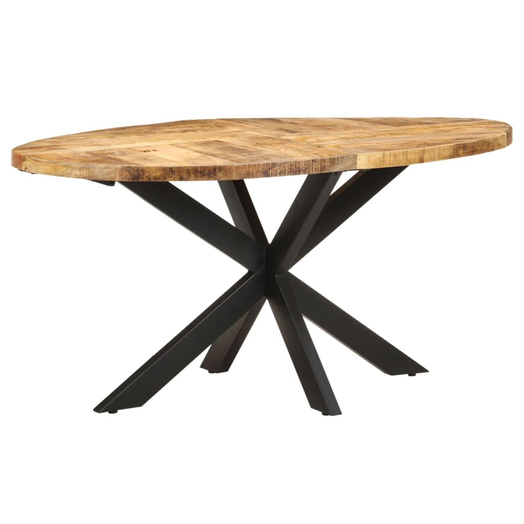 8720286105641_g_en_hd_6 vidaXL Dining Table 160x90x75 cm Rough Mango Wood - Image 7