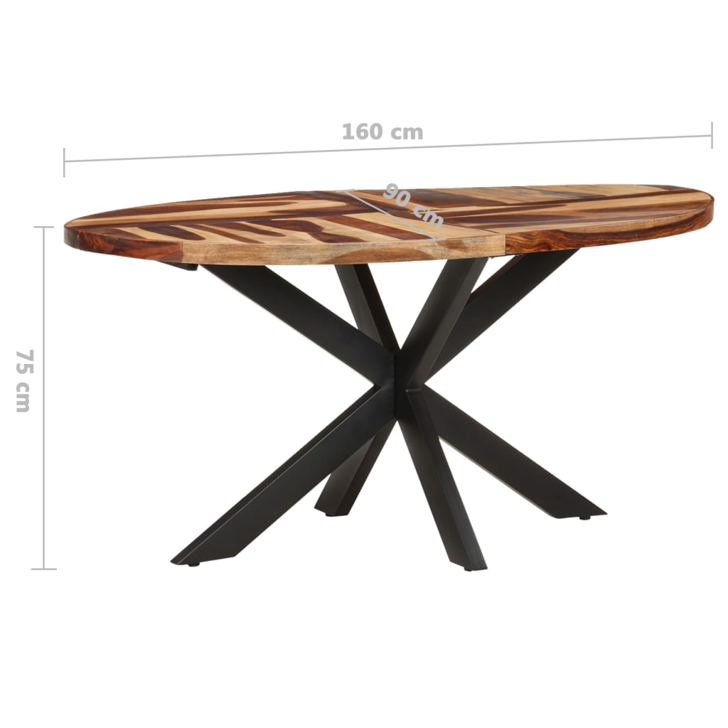 8720286105665_g_en_hd_4 vidaXL Dining Table 160x90x75cm Solid Acacia Wood - Image 5