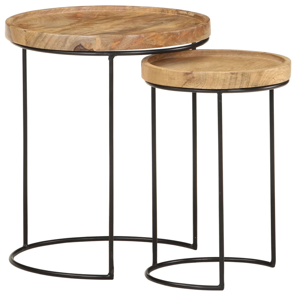 8720286105979_g_en_hd_10 vidaXL 2 Piece Coffee Table Set Solid Mango Wood and Steel - Image 11