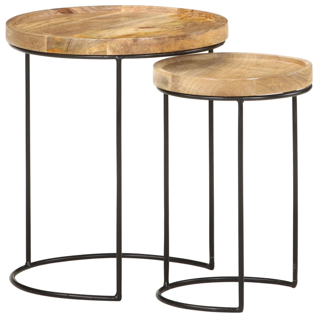8720286105979_g_en_hd_11 vidaXL 2 Piece Coffee Table Set Solid Mango Wood and Steel - Image 12