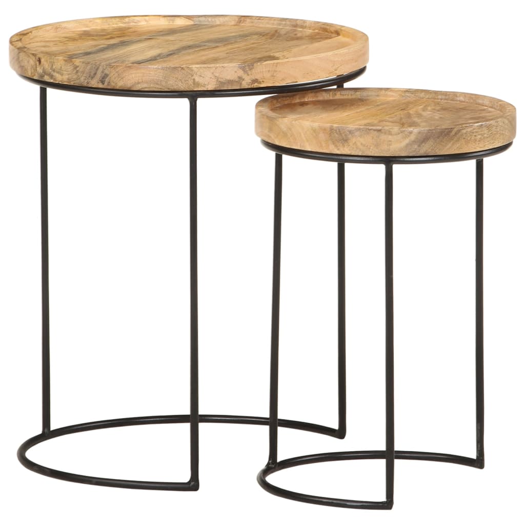 8720286105979_g_en_hd_12 vidaXL 2 Piece Coffee Table Set Solid Mango Wood and Steel - Image 13