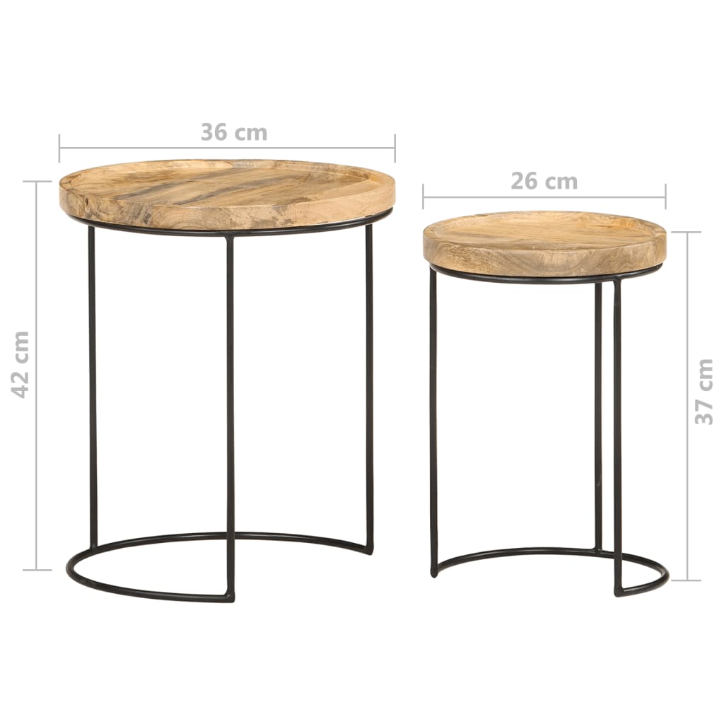 8720286105979_g_en_hd_8 vidaXL 2 Piece Coffee Table Set Solid Mango Wood and Steel - Image 9