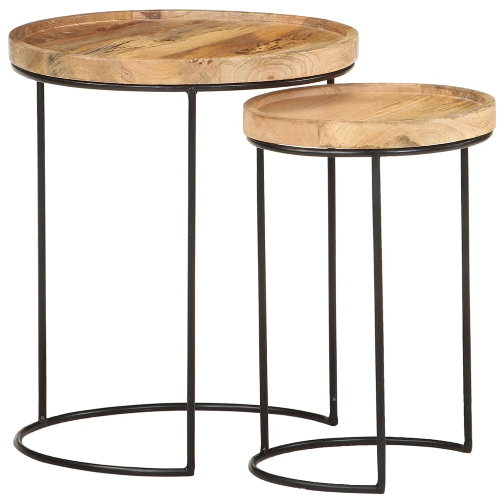 8720286105979_g_en_hd_9 vidaXL 2 Piece Coffee Table Set Solid Mango Wood and Steel - Image 10