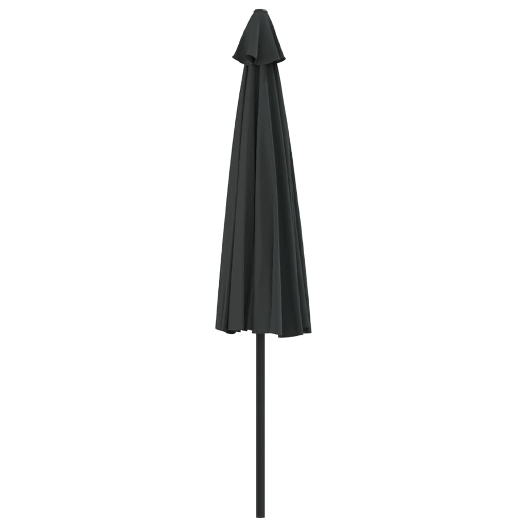 8720286106129_g_en_hd_3 vidaXL Balcony Parasol with Aluminium Pole Black 300x155x223 cm Half - Image 5