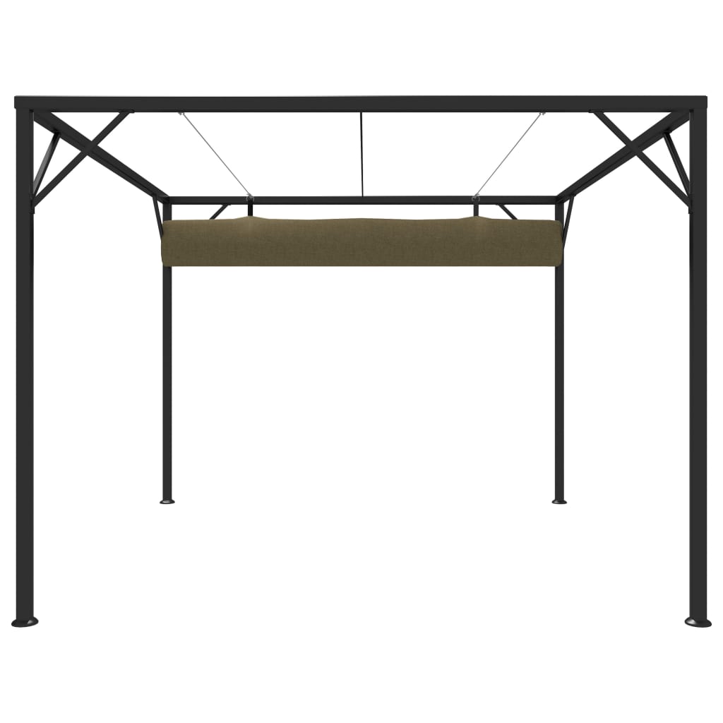 8720286106402_g_en_hd_3 vidaXL Garden Gazebo with Retractable Roof 3x3 m Taupe 180 g/m² - Image 4