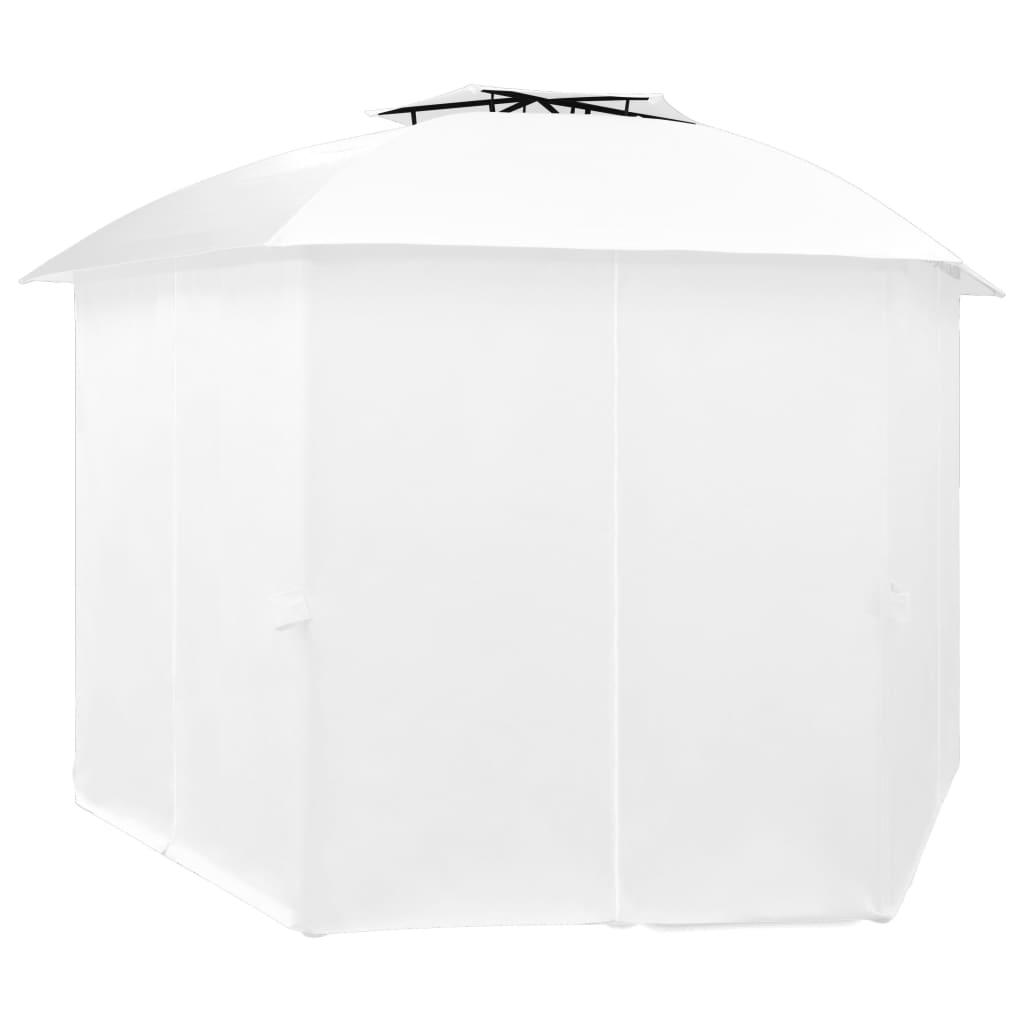 8720286106549_g_en_hd_2 vidaXL Garden Marquee with Curtains 360x312x265 cm White 180 g/m² - Image 3