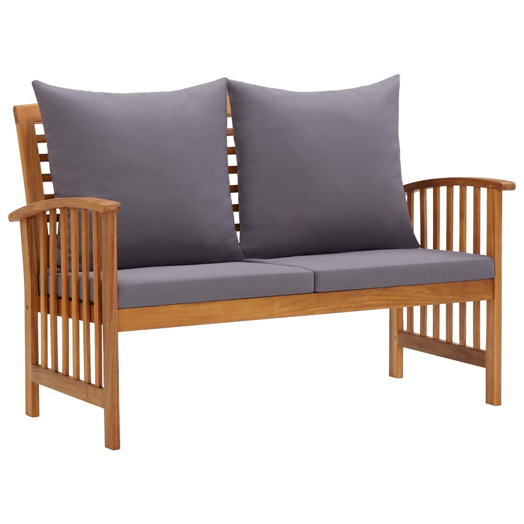 8720286107546_a_en_hd_1 vidaXL Garden Bench with Cushions 119 cm Solid Acacia Wood - Image 1