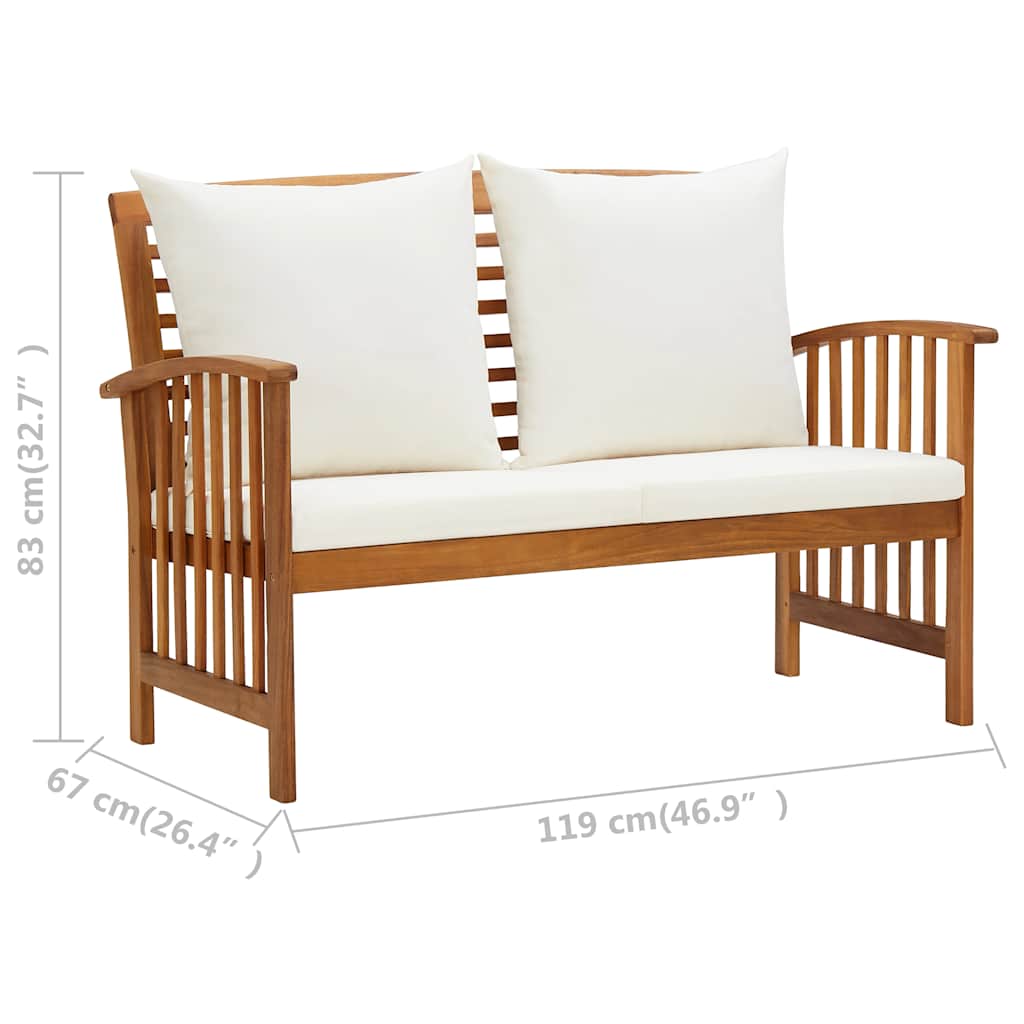 8720286107560_g_en_hd_8 vidaXL 2 Piece Garden Lounge Set with Cushions Solid Acacia Wood - Image 9