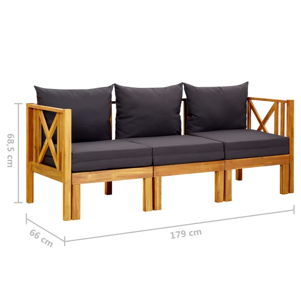 8720286107980_g_en_hd_7 vidaXL 3-Seater Garden Bench with Cushions 179 cm Solid Acacia Wood - Image 8