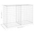 vidaXL Gabion Wall with Covers Galvanised Steel 150x60x100 cm - Image 7