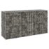 vidaXL Gabion Wall with Covers Galvanised Steel 200x60x100 cm - Image 4