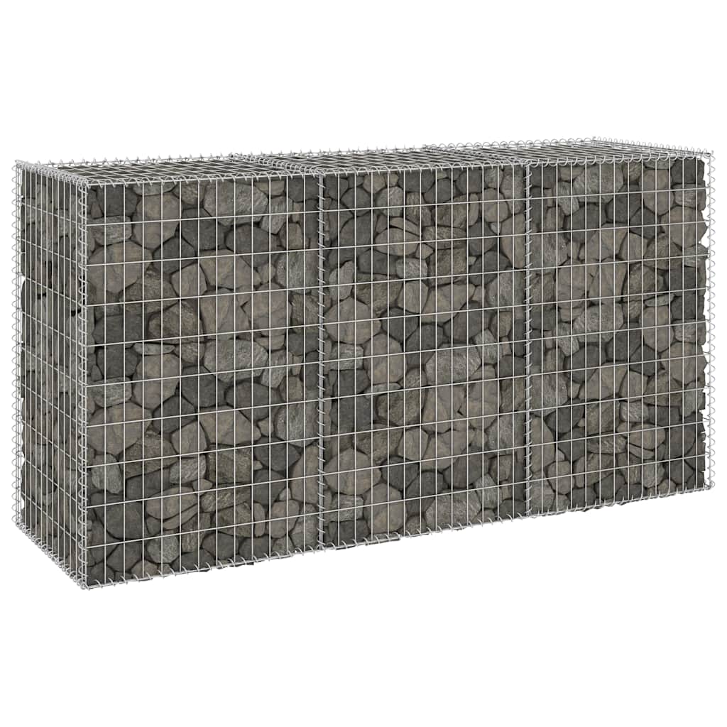 8720286110133_g_en_hd_2 vidaXL Gabion Wall with Covers Galvanised Steel 200x60x100 cm - Image 4