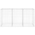 vidaXL Gabion Wall with Covers Galvanised Steel 200x60x100 cm - Image 5
